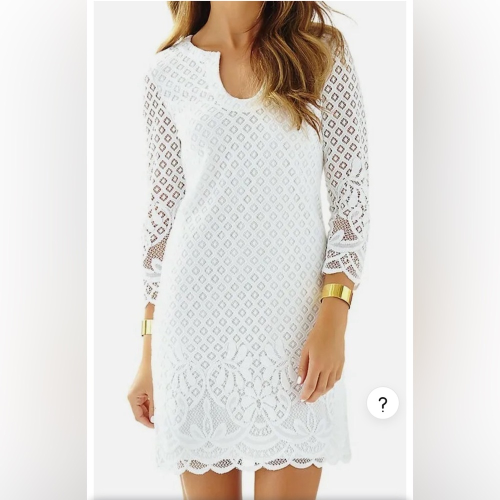 Lilly Pulitzer Mara White Lace Dress (M)